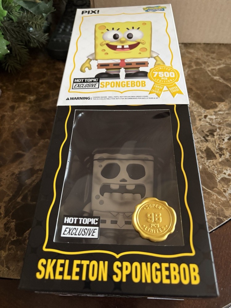 Skeleton SpongeBob Super Chase 96pcs Hot Topic Exclusive 🔥