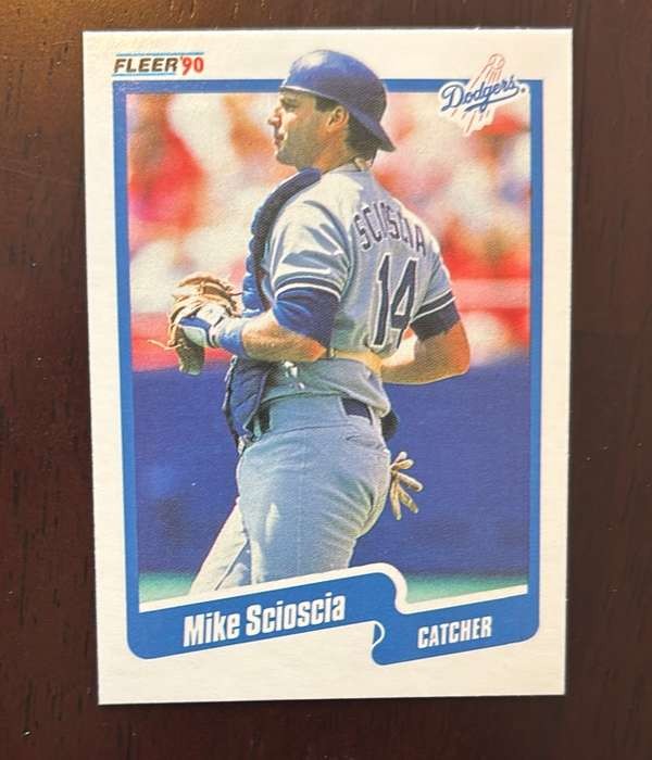 1990 Fleer #407 Mike Scioscia