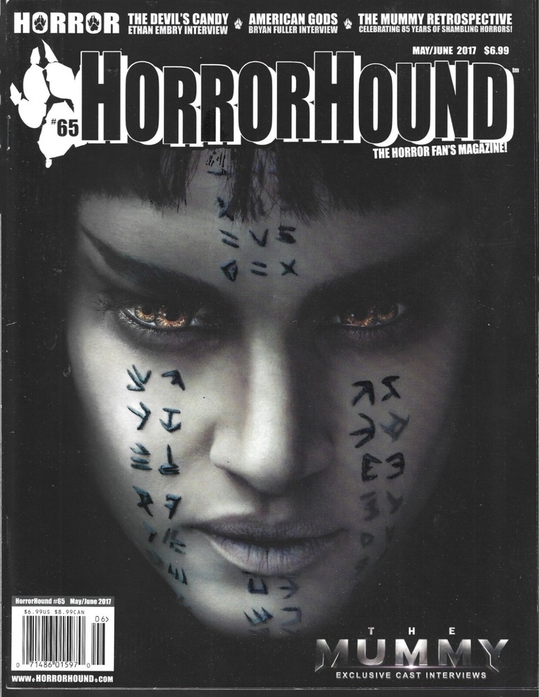 Horror Hound Magazine #65 (Fn) The Mummy American Gods, $3.95 Flat Rate Shipping