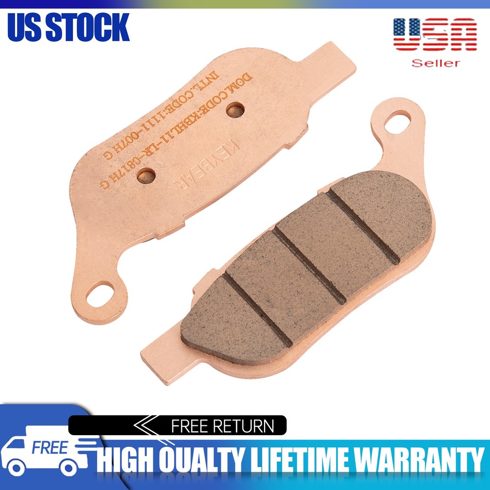 Caltric Rear Brake Pads for Harley Davidson Flstn Softail Deluxe 2008-2017