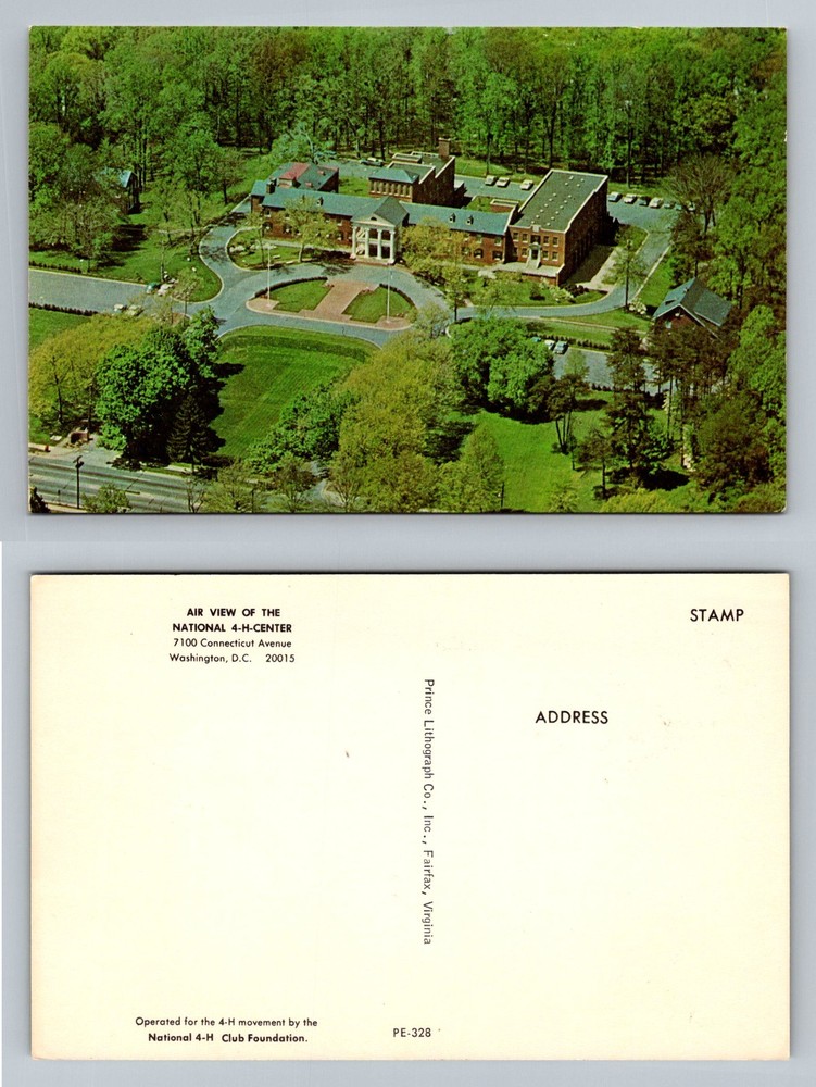 Washington, DC-District of Columbia, Aerial National 4-H Center Vintage Postcard