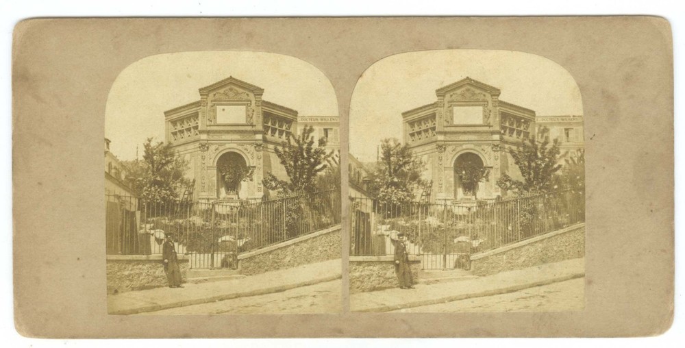 G5140~ FRANCE – Paris - Montmartre – Ancient Reservoir 1850/60s Stereoview