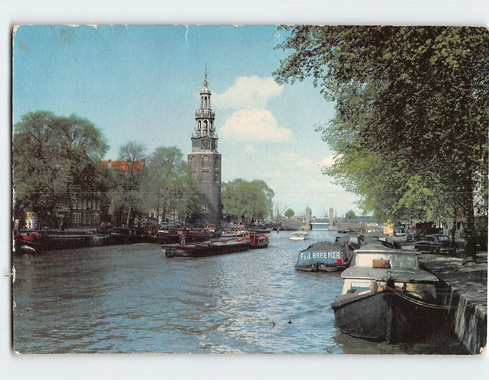 Postcard Oude Schans Amsterdam Netherlands