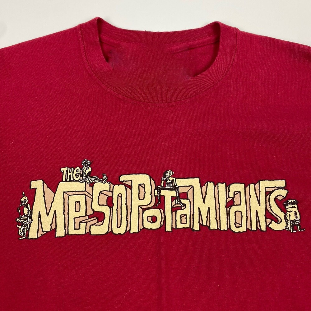 Vtg TMBG They Might Be Giants Band Mesopotamians T Shirt MA233 FREE SHIPPING