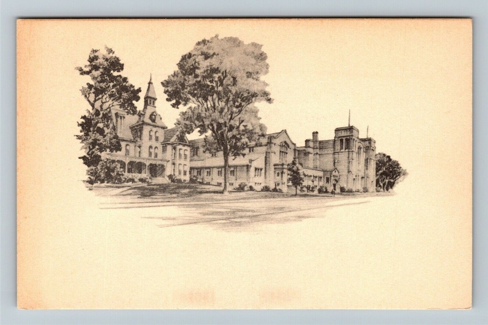 Coudersport Pennsylvania, COUDERSPORT CONSISTORY Vintage Souvenir Postcard