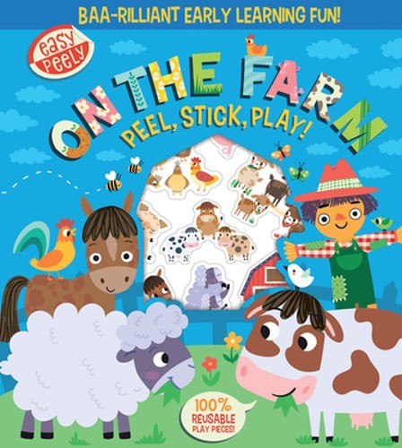 Easy Peely on the Farm - Peel, Stick, Play! by Holly Hall: Used