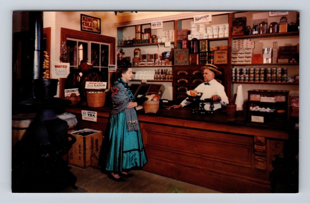 Saint John New Brunswick- Canada, Old Country Store, Interior, Vintage Postcard
