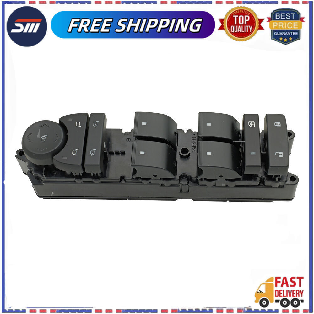 Electronic Front Driver Master Power Window Control Switch For 09-14 Escalade