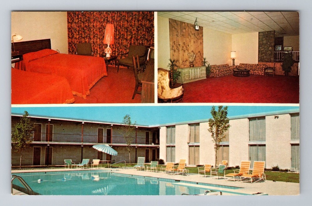 Nashville TN-Tennessee, Statler Hilton Airport Inn Advertising Vintage Postcard
