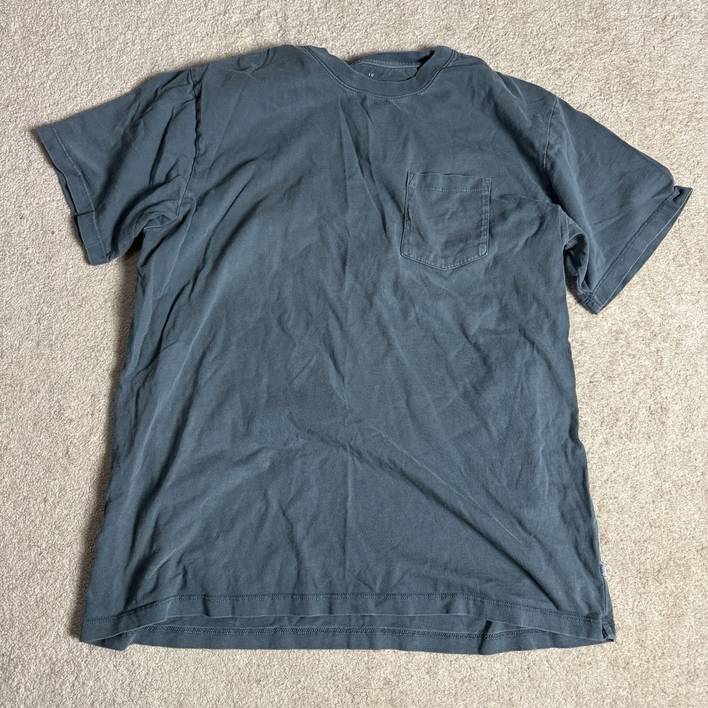Katin Mens Crew Neck Organic Cotton T Shirt Large Gray