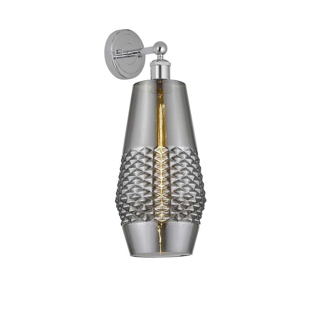 Innovations Lighting 616-1W-19-7 Windham Chrome Sconce 19-Inch Tall Modern Design