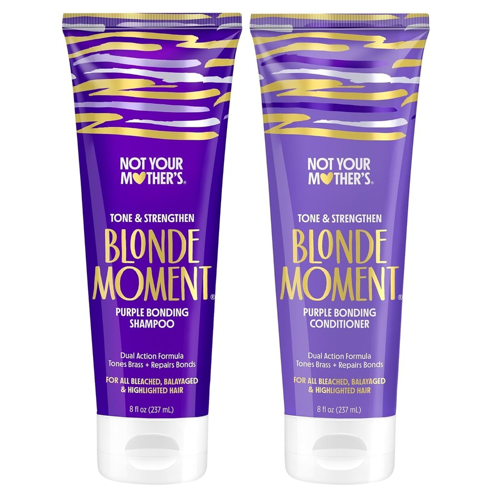 Not Your Mother’s Blonde Moment Purple Shampoo & Conditioner 2-Pack 8 fl oz for Vibrant Tones