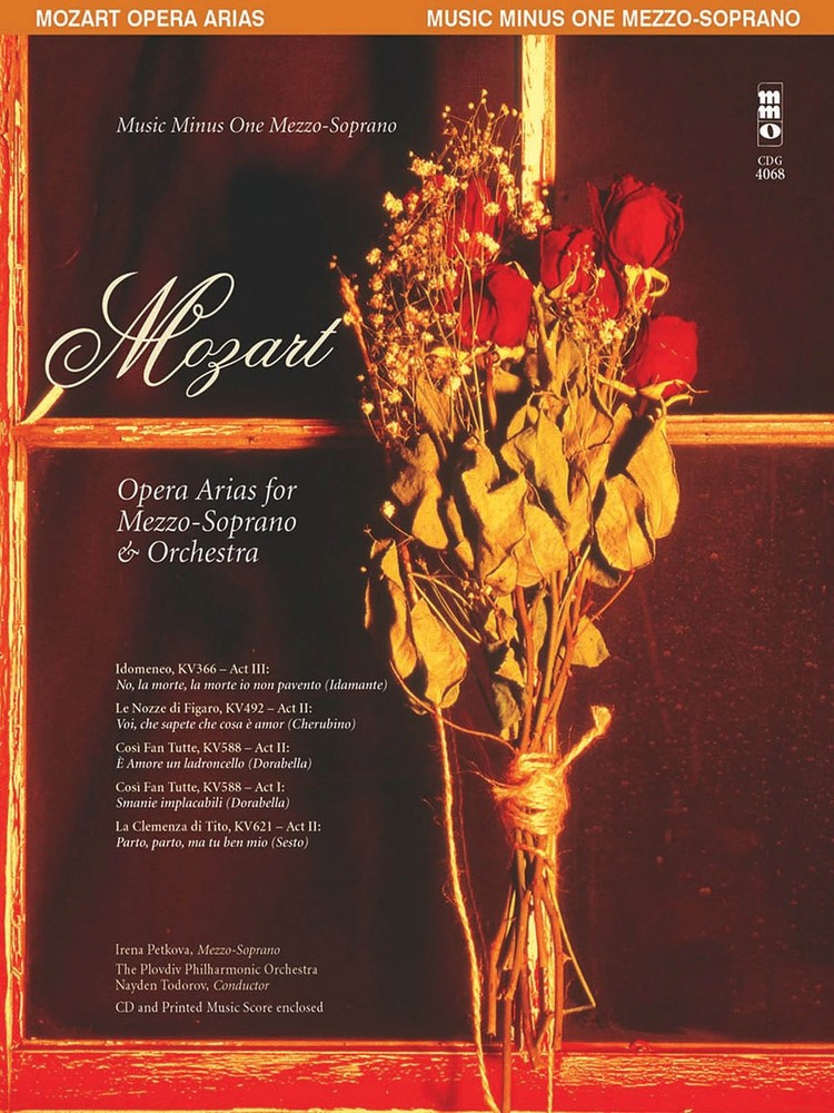 Mozart Opera Arias for Mezzo-Soprano Orchestra Sheet Music Minus One Book CD