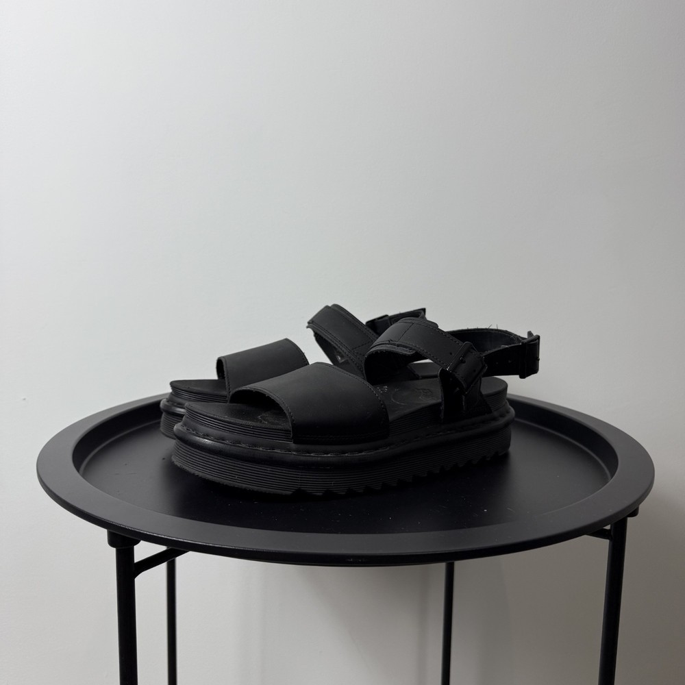 Dr. Martens Voss in Black Hydro Planforms Unisex Sandals