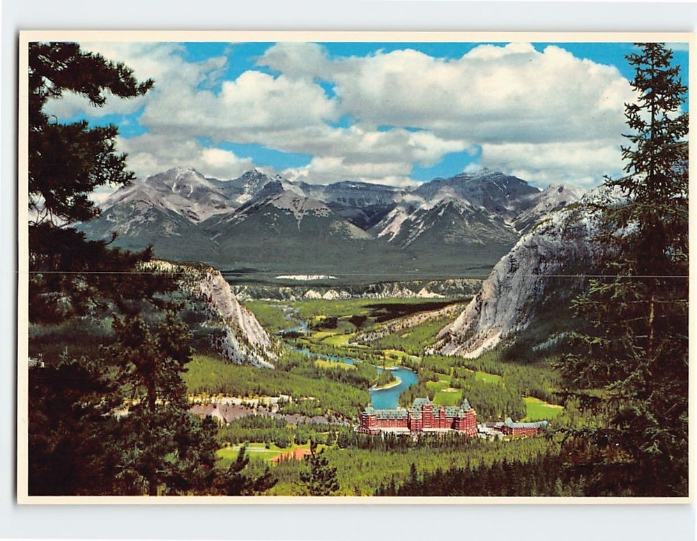 Postcard Banff Springs Hotel Alberta Canada