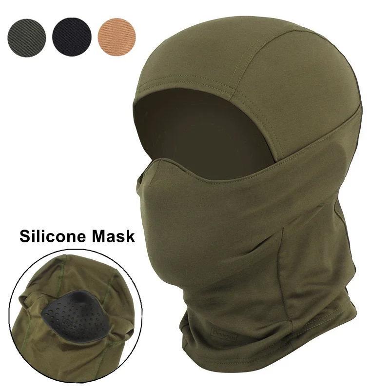 Unisex Multicolor Polyester Military Winter Knitted Mask for Sunscreen and Casual Wear