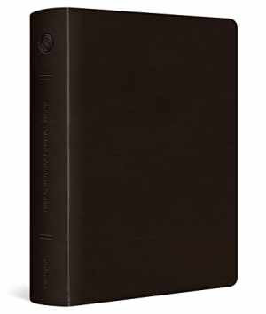 ESV Large Print Journaling Bible in Deep Brown TruTone Leatherlike Cover