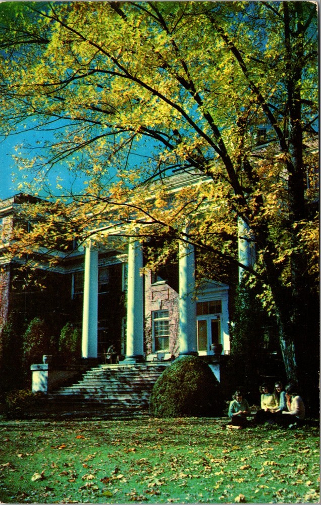 View of Marion Junior College Marion Virginia Vintage Postcard