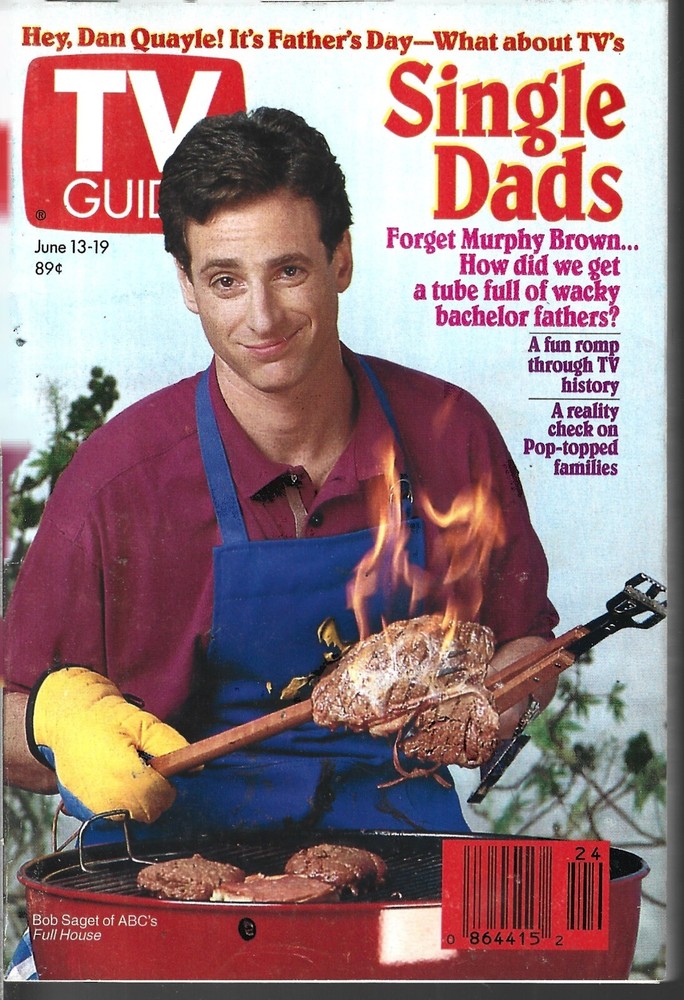 Tv Guide Magazine June 13-19 1992 (Vf) Bob Saget Full House, $3.95 Flat Shipping