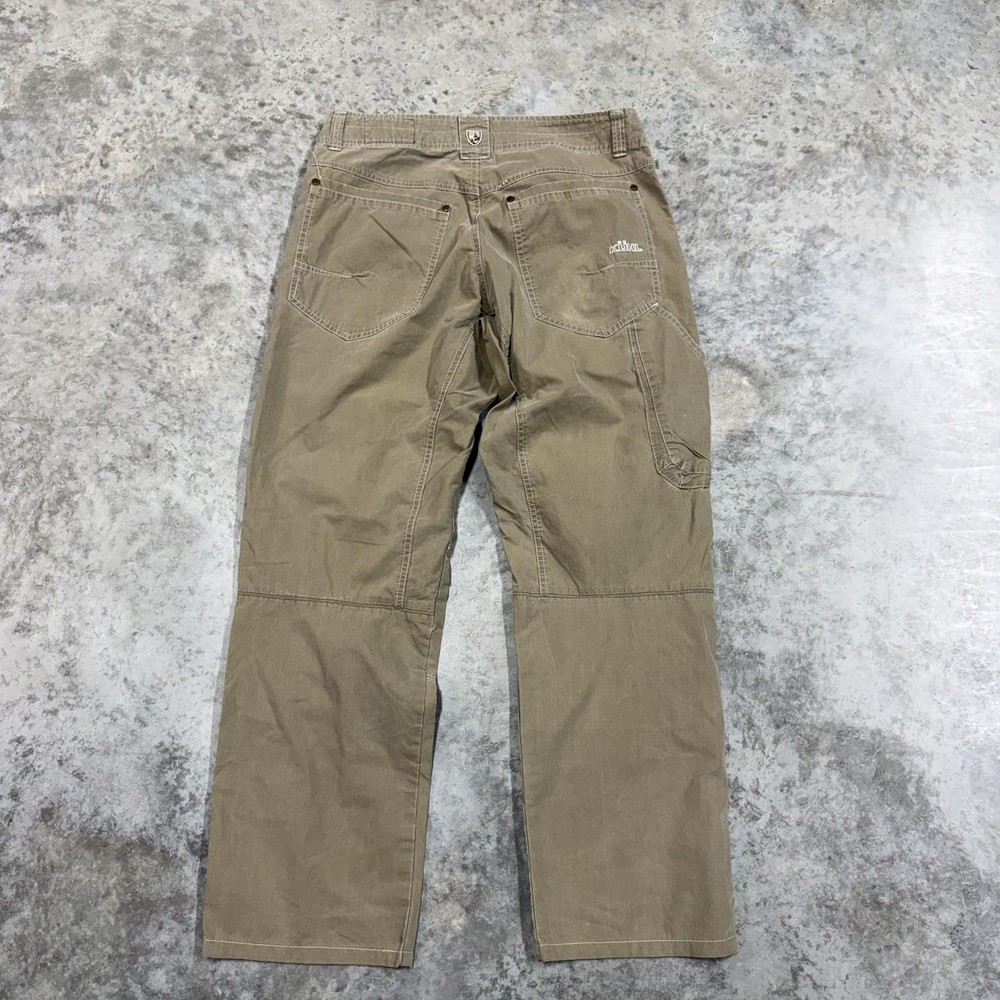 Kuhl Revolvr Pants Mens 32x29 Beige Canvas Hiking Travel Outdoor Workwear