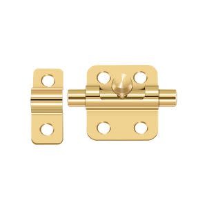 Deltana 2BB 2 Inch Solid Brass Barrel Bolt Lock for Doors  