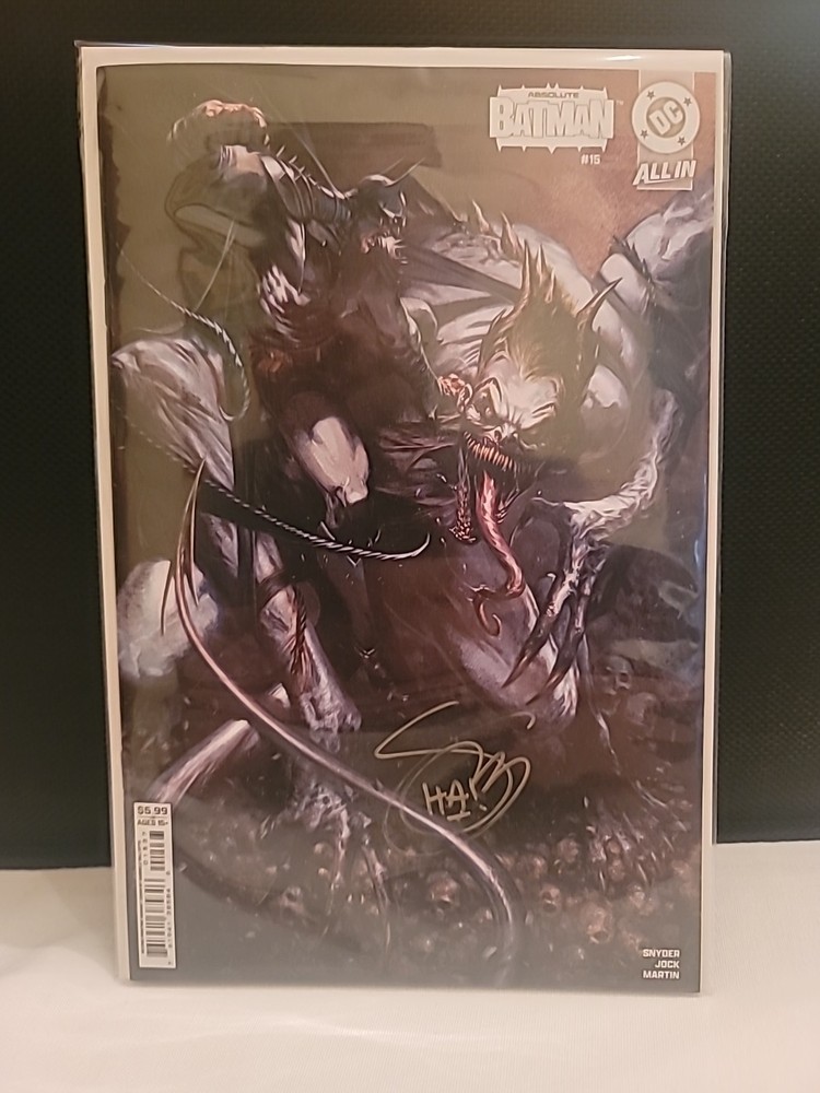 DC Comics: Absolute Batman #15 Gabrielle Dell'Otto signed by Scott Snyder Joker