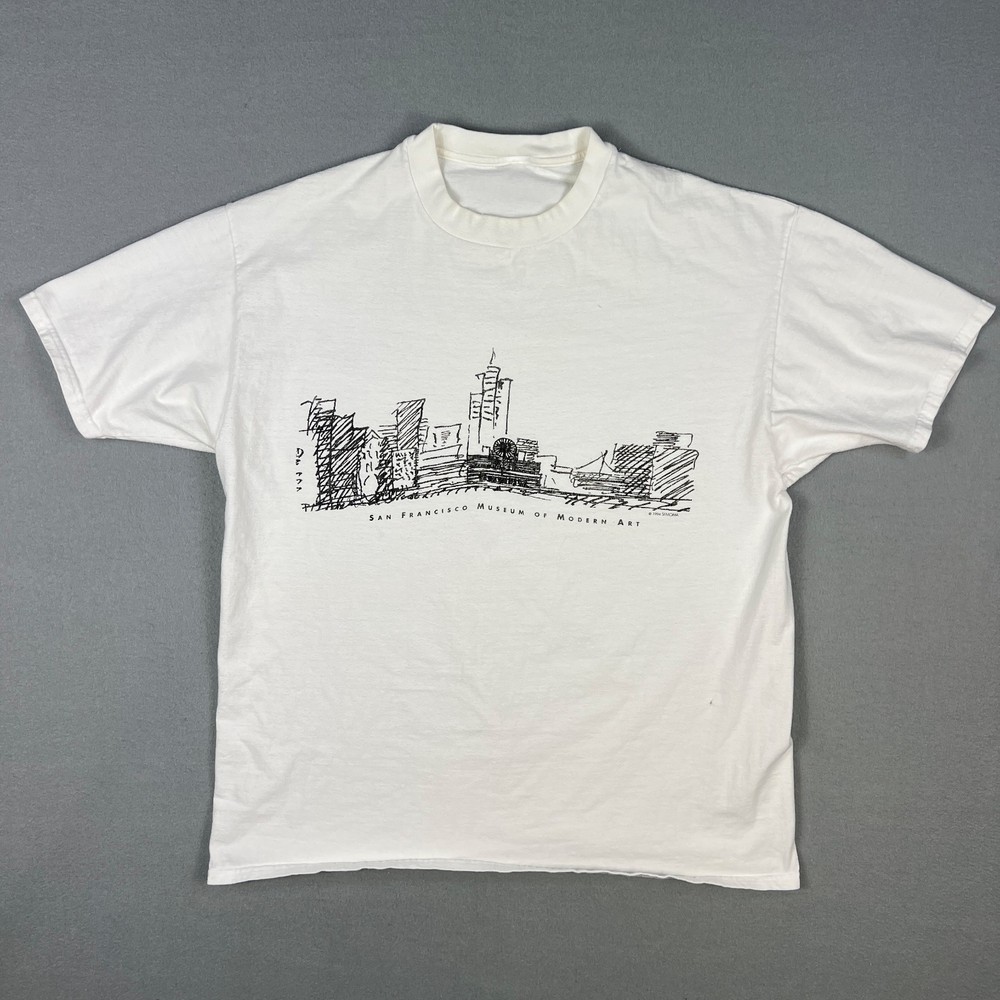 VTG SFMoMA Art T Shirt Fits Medium San Francisco Museum of Modern Art 1990s