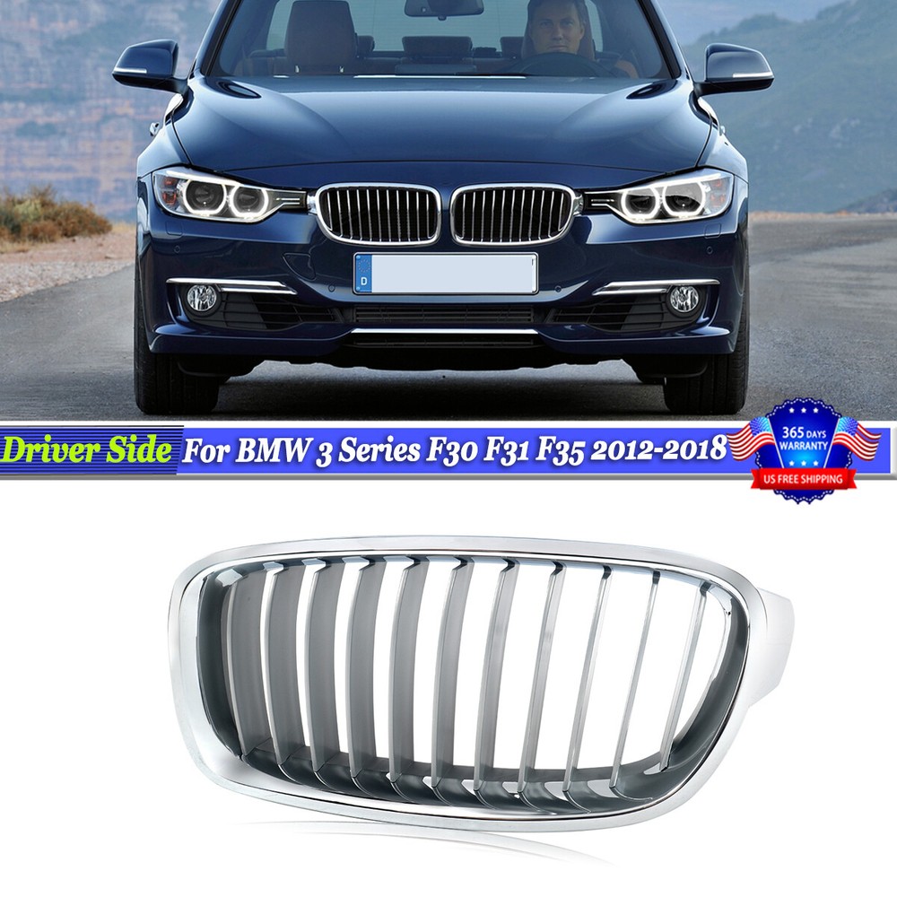 Pure Experience Titanium Front Left Grille 11 Fins For BMW F30 F31 F35 2012-2018