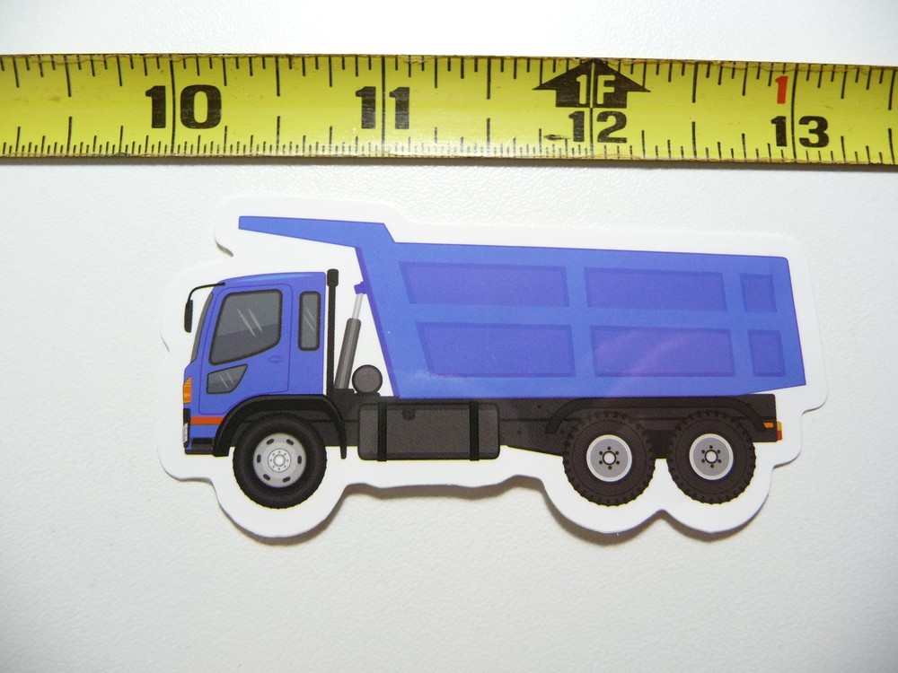 Dump Truck Construction Excavation Decal Sticker for Laptop Fun