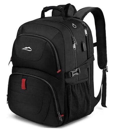Travel Backpack, Extra Large Laptop Backpack School Business Anti Theft Black