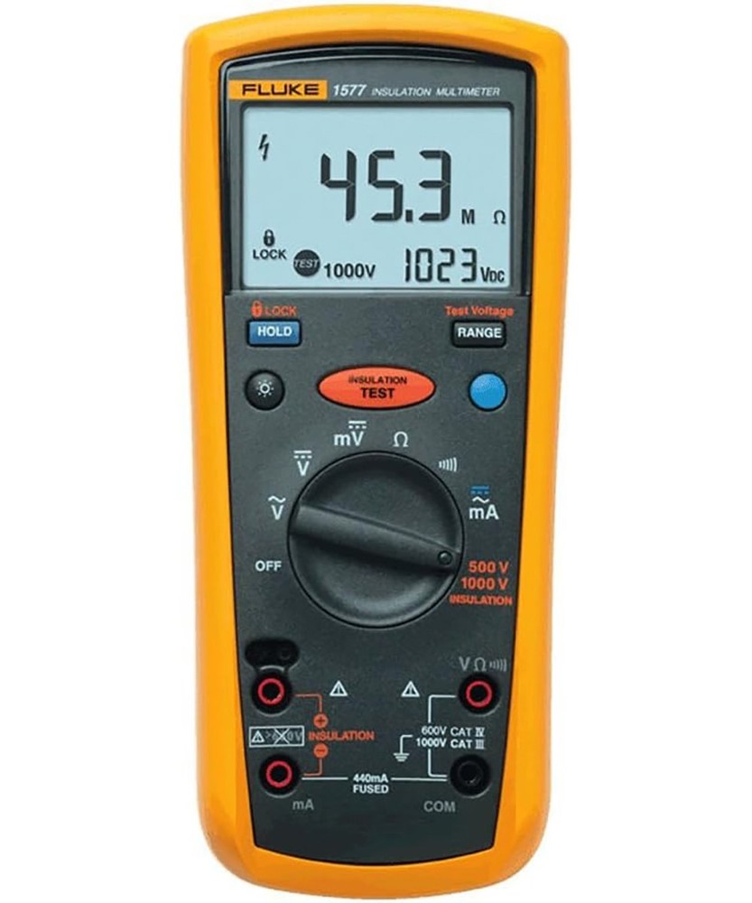 Fluke 1577 Insulation Multimeter, LCD Display, 600 Megaohm Resistance