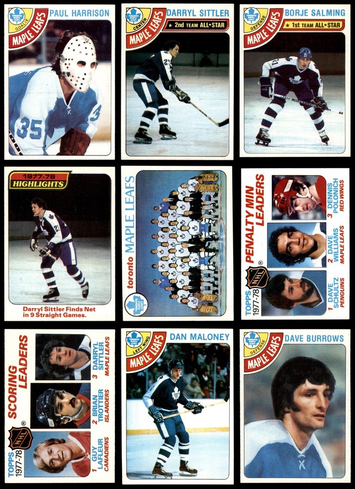 1978-79 Topps Maple Leafs Near Team Set 8 - NM/MT 7151184 (12 / 16 cards)