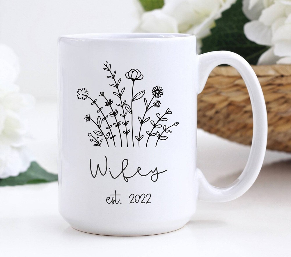 Custom Mrs Wifey Mug - Personalised Wedding & Anniversary Gift Mug