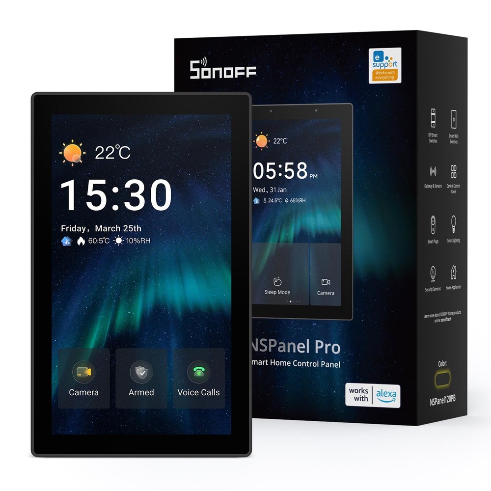 SONOFF NSPanel Pro WIFI Smart Home Control Panel Matter Built-in Zigbee Gateway