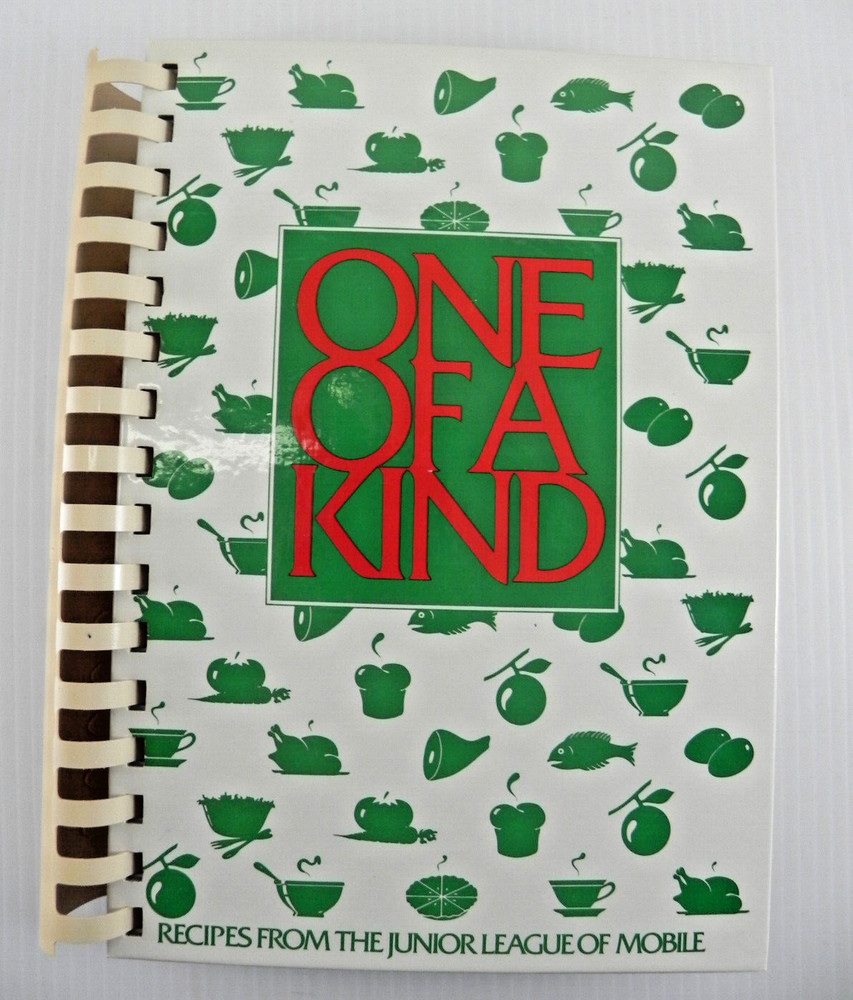 One of a Kind: Recipes from the Junior League of Mobile - Plastic Comb 1993