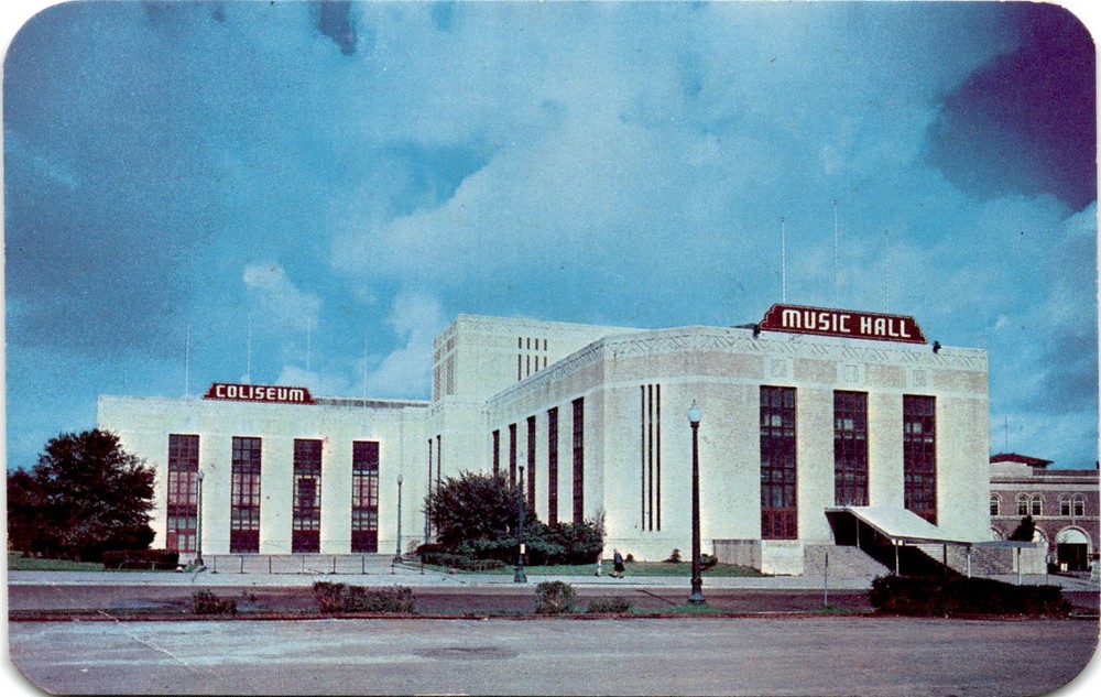 COLISEUM, MUSIC HALL, HOUSTON, TEXAS, JACK TAYLOR Postcard