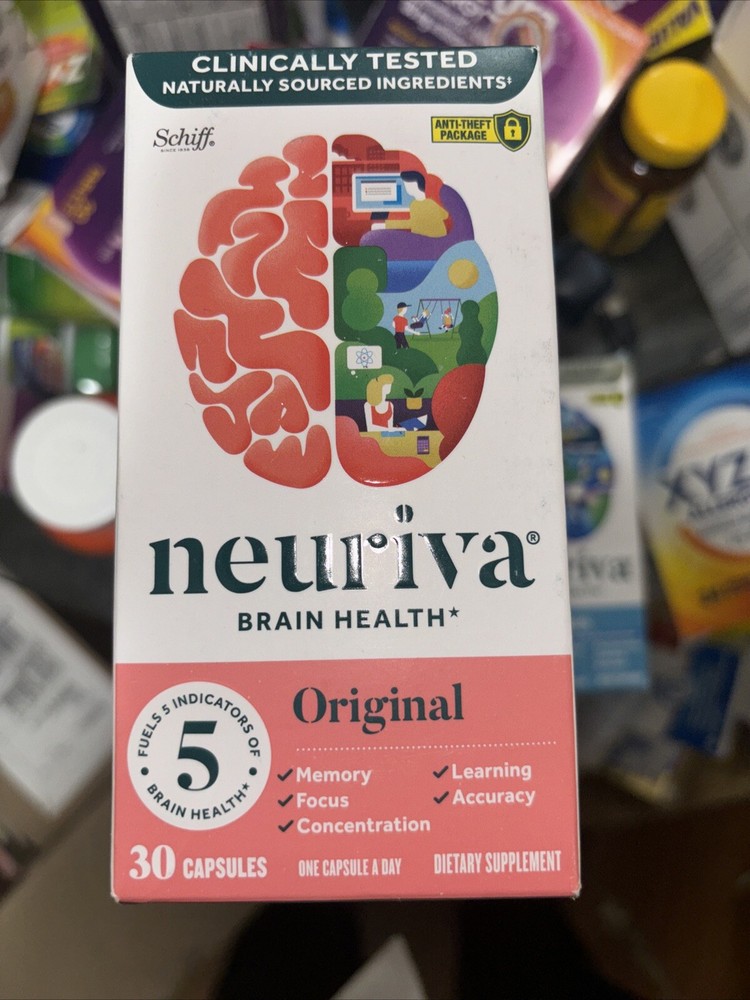 Schiff Neuriva Brain Performance Original Focus Memory 30 Ct Exp 08/25