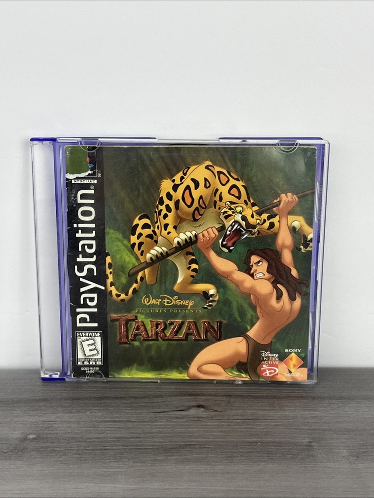 Tarzan Sony PlayStation 1 PS1 Black Label Complete CIB w/Manual - Tested & Works