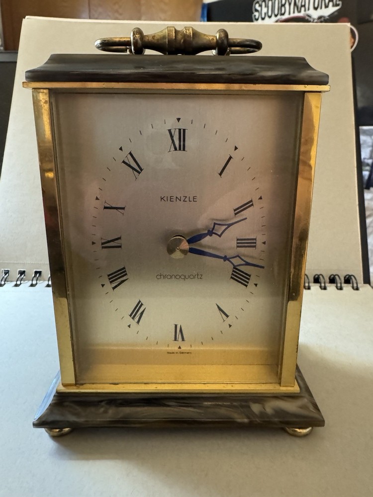 Vintage Kienzle Chronoquartz desk clock Yes Works!