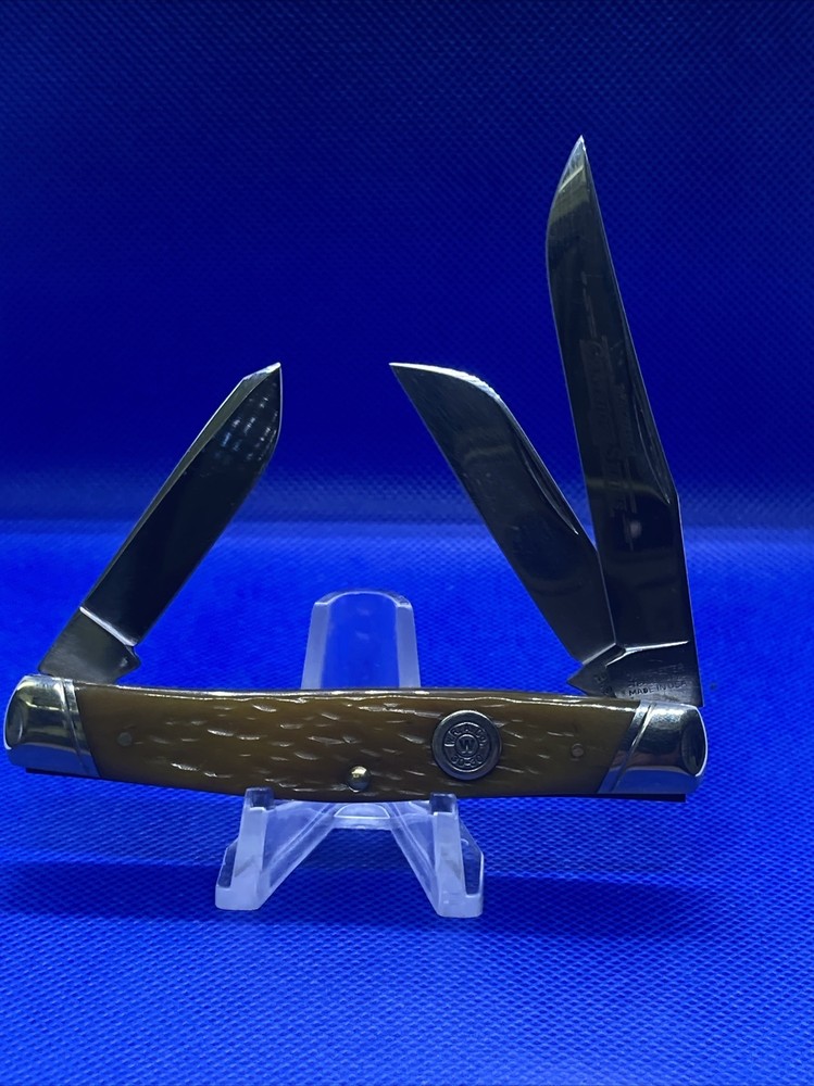 Winchester 3948 1995 Stockman *Yellow* Bone Pocket knife 