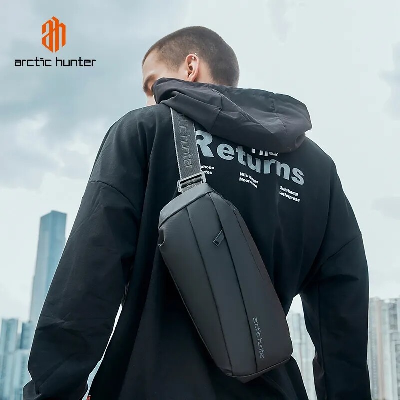 ARCTIC HUNTER lightweight Men Crossbody Shoulder Travel Chest Bag Waterproof