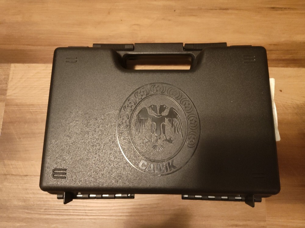 OEM Canik TP9 Pistol Case & Manual - Protective Hard Plastic Box Original