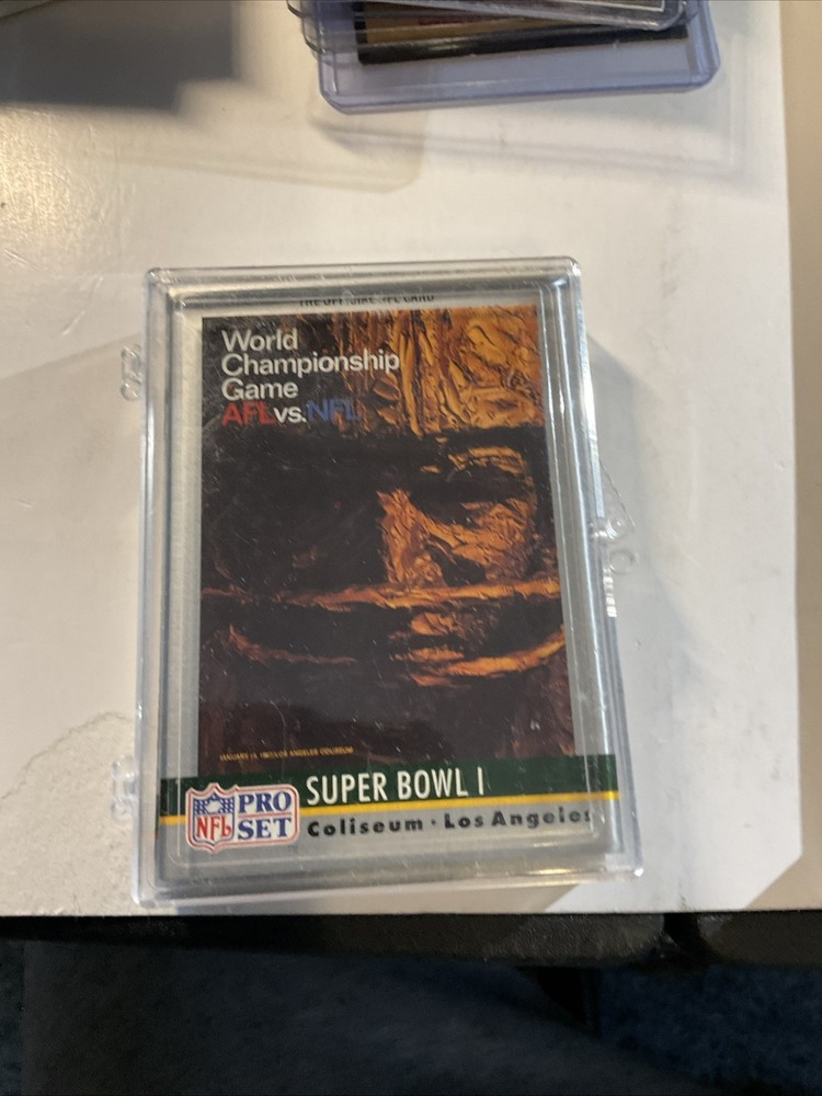 Vintage 1990 Nfl Pro Set Official Super Bowl Football 24 Card Set