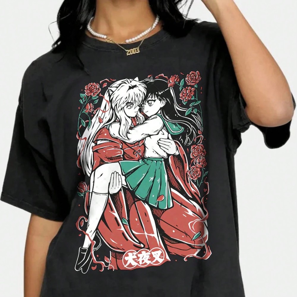 Anime Inuyasha T Shirt Black Gift For Friend