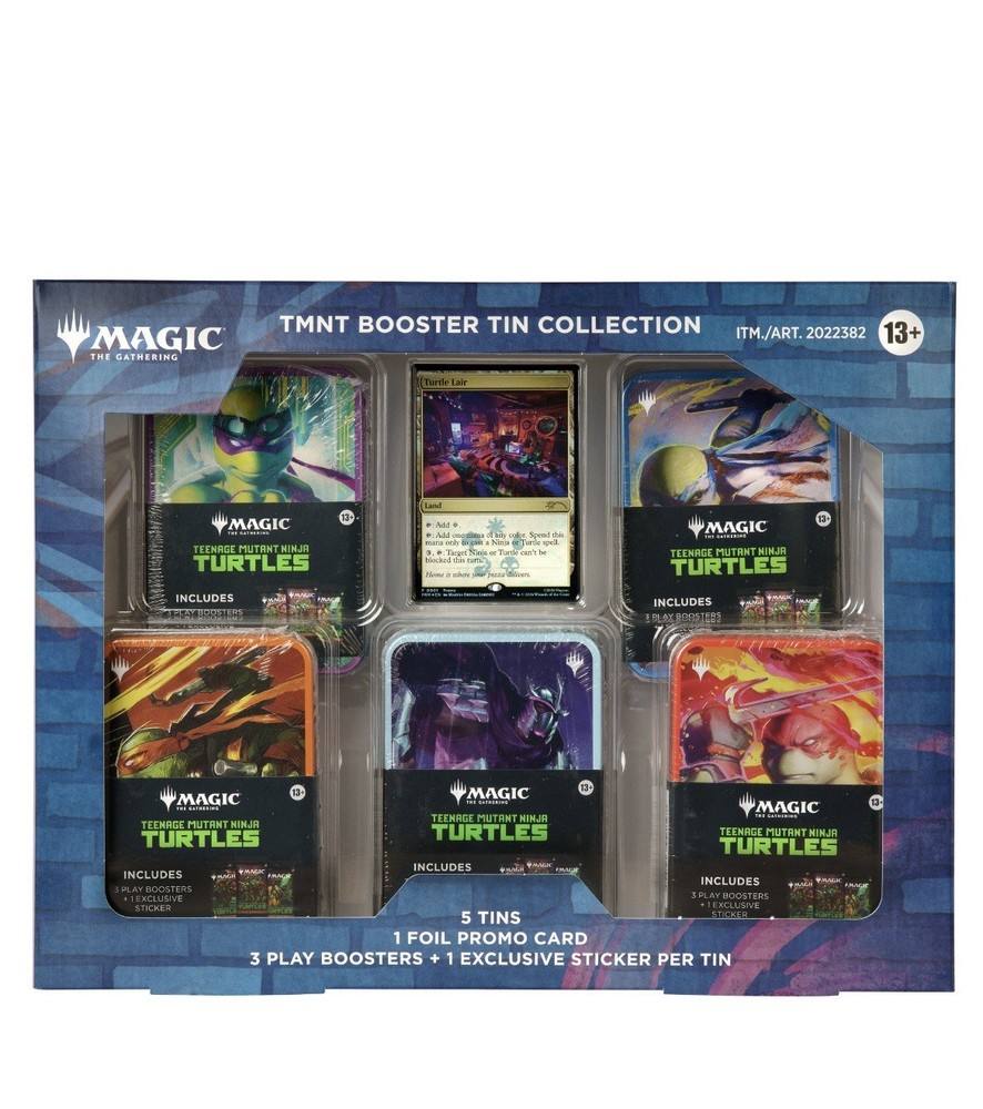 MTG Teenage Mutant Ninja Turtles Universes Beyond 5 Tin Booster Box Bundle