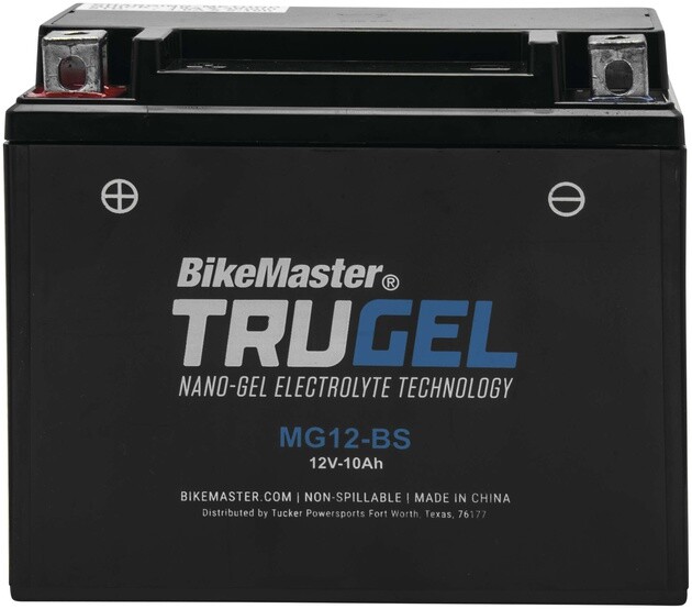 BikeMaster TruGel Battery #MG12-BS for Aprilia/Kymco/Honda