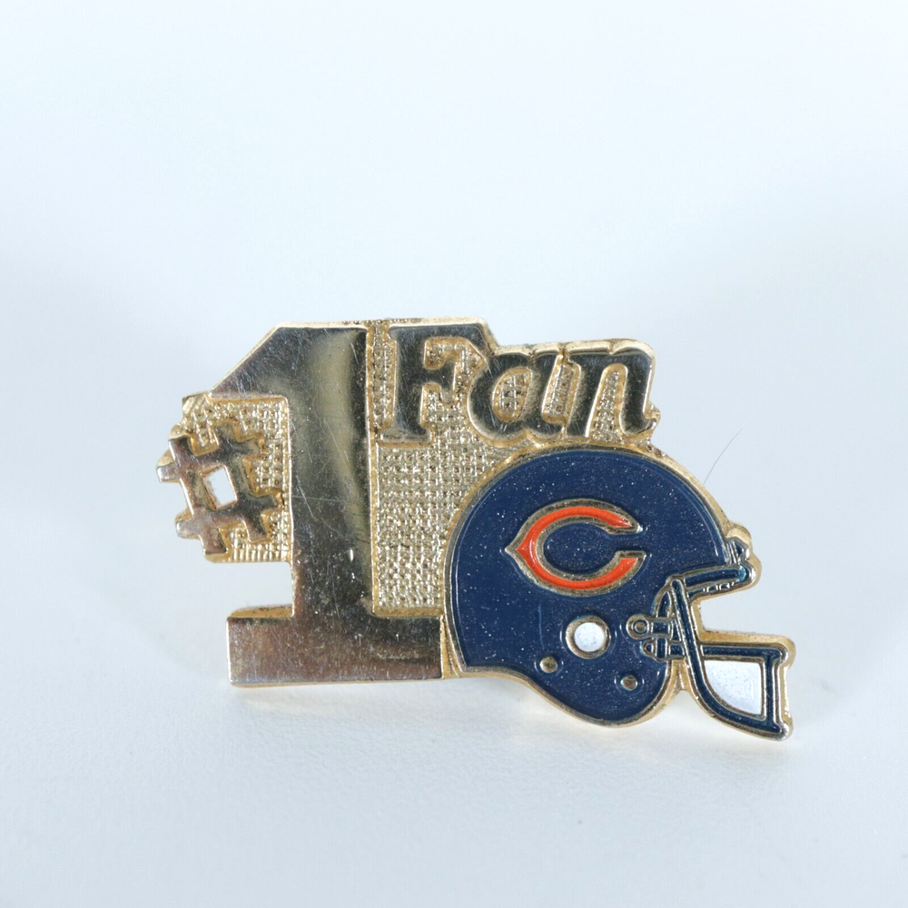 Chicago Bears NFL lapel pin with helmet logo for true fans