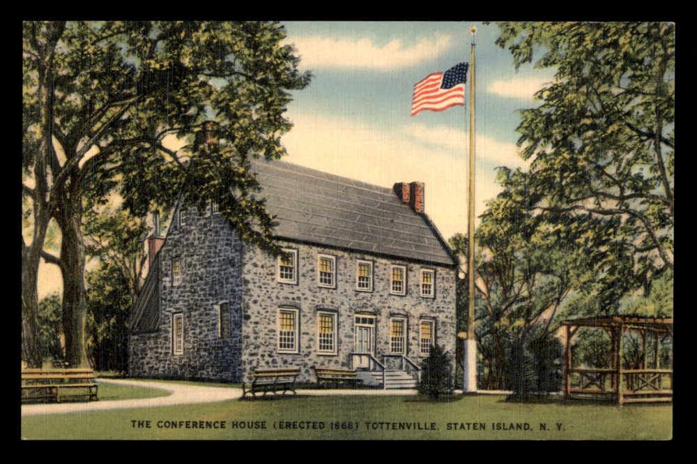 Confrence House Tottenville Staten Island New York NY Postcard