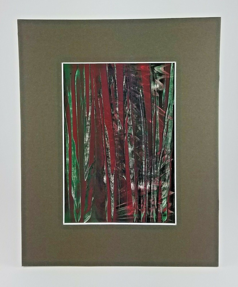 Abstract Art Original Painting signed by Jason Girard and comes with a mat board-image