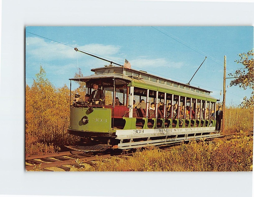 Postcard No. 303 Seashore Trolley Museum Kennebunkport Maine USA